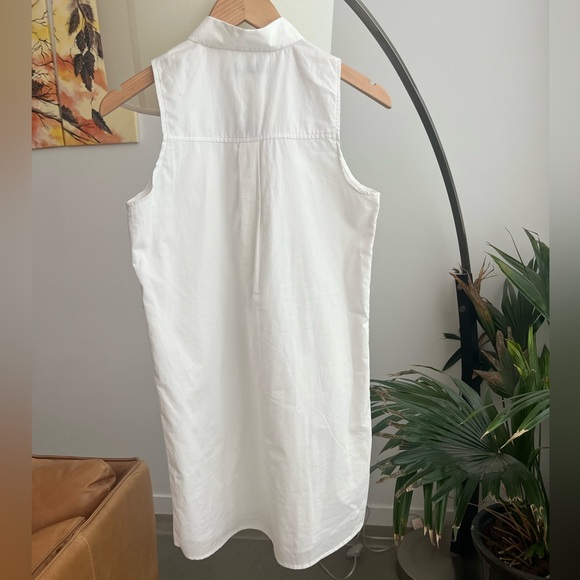 NWT Abercrombie & Fitch White Cotton Sleeveless Dress - Picture 2 of 4